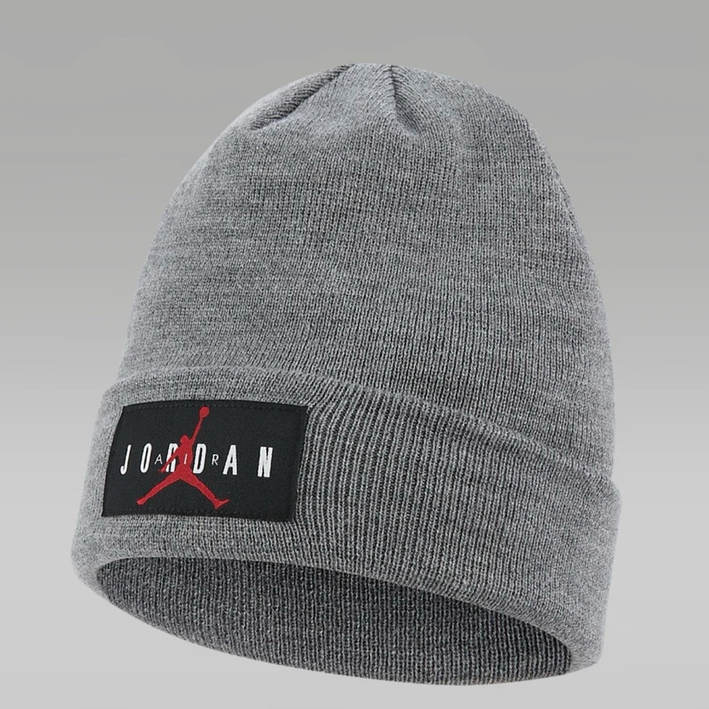 Jordan Big Kids’ Beanie STYLE: 9A0588-GEH carbon heather one size NWT